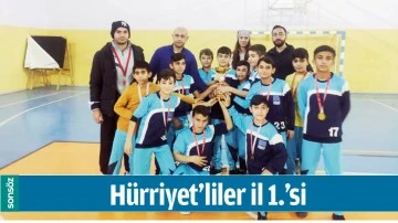 H&Uuml;RRİYET&rsquo;LİLER İL 1.&rsquo;Sİ