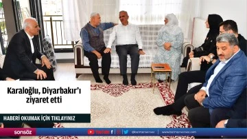İ&ccedil;işleri Bakan Yardımcısı M&uuml;nir Karaloğlu, Diyarbakır'ı ziyaret etti