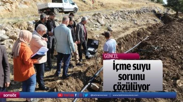 İ&ccedil;me suyu sorunu &ccedil;&ouml;z&uuml;l&uuml;yor