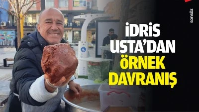 İdris Usta&rsquo;dan &ouml;rnek davranış