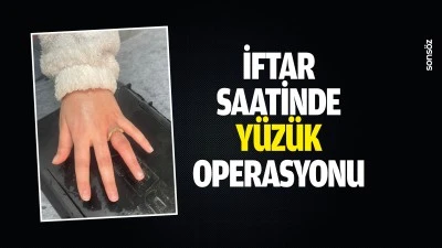 İftar saatinde y&uuml;z&uuml;k operasyonu