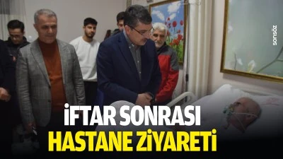 İftar sonrası hastane ziyareti