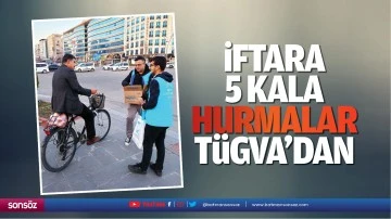 İftara 5 kala hurmalar T&Uuml;GVA'dan