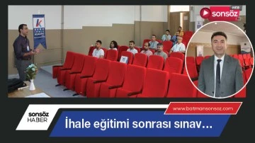 İhale eğitimi sonrası sınav&hellip;