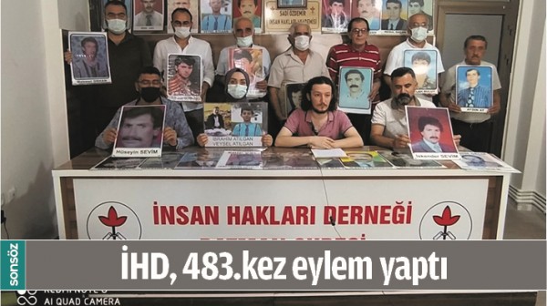 İHD, 483.KEZ EYLEM YAPTI