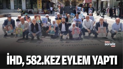 İHD, 582.kez eylem yaptı