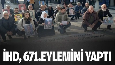 İHD, 671.eylemini yaptı