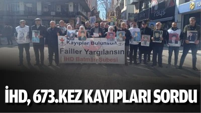 İHD, 673.kez kayıpları sordu