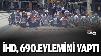 İHD, 690.eylemini yaptı