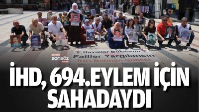 İHD, 694.eylem i&ccedil;in sahadaydı