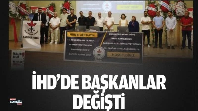 İHD&rsquo;de başkanlar değişti