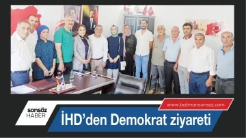 İHD&rsquo;den Demokrat ziyareti