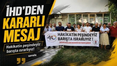 İHD&rsquo;den kararlı mesaj