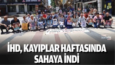 İHD, Kayıplar Haftasında sahaya indi