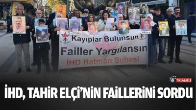 İHD, Tahir El&ccedil;i&rsquo;nin faillerini sordu