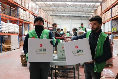 İHH'nin ramazan yardımları Kilis'ten T&uuml;rkiye'ye dağıtılacak