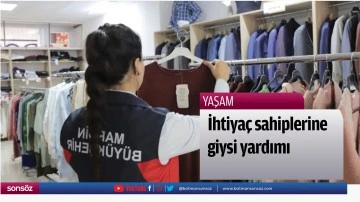 İhtiya&ccedil; sahiplerine giysi yardımı