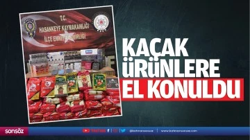 İki ara&ccedil; durduruldu; Ka&ccedil;ak &uuml;r&uuml;nlere el konuldu