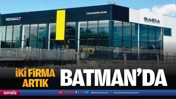 İki firma, artık Batman&rsquo;da