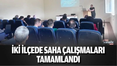 İki il&ccedil;ede SAHA &ccedil;alışmaları tamamlandı
