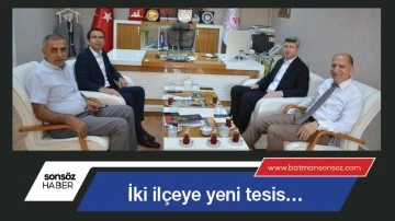 İki il&ccedil;eye yeni tesis&hellip;