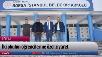 İki okulun &ouml;ğrencilerine &ouml;zel ziyaret