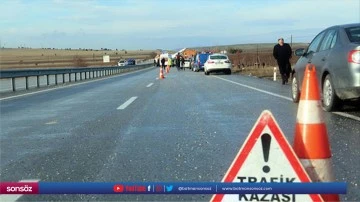 İki otomobilin &ccedil;arpıştığı kazada 4 kişi yaralandı