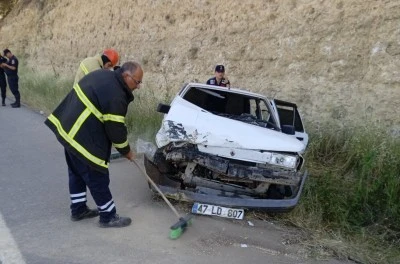 İki otomobilin &ccedil;arpıştığı kazada 8 kişi yaralandı