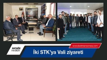 İki STK&rsquo;ya Vali ziyareti