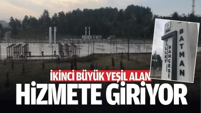 İkinci b&uuml;y&uuml;k yeşil alan hizmete giriyor