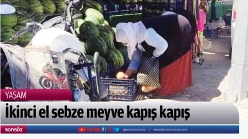 İkinci el sebze meyve kapış kapış