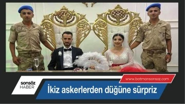 İkiz askerlerden d&uuml;ğ&uuml;ne s&uuml;rpriz