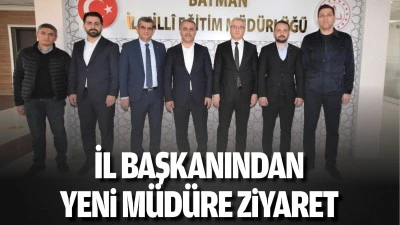 İl Başkanından yeni m&uuml;d&uuml;re ziyaret