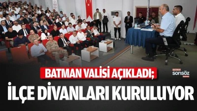 İl&ccedil;e Divanları kuruluyor