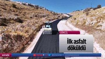 İlk asfalt d&ouml;k&uuml;ld&uuml;