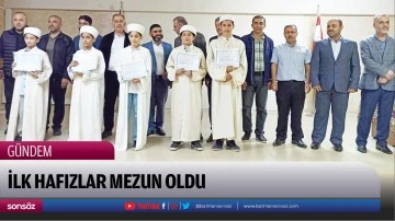 İlk hafızlar mezun oldu