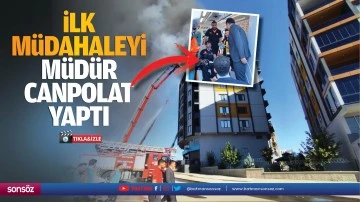 İlk m&uuml;dahaleyi M&uuml;d&uuml;r Canpolat yaptı