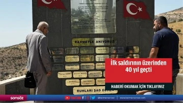 İlk saldırının &uuml;zerinden 40 yıl ge&ccedil;ti