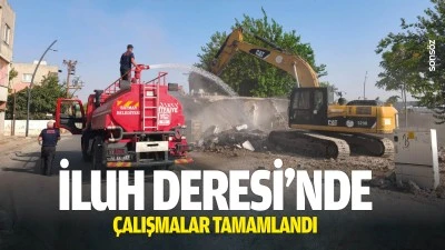 İluh Deresi&rsquo;nde &ccedil;alışmalar tamamlandı