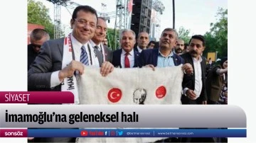 İmamoğlu&rsquo;na geleneksel halı