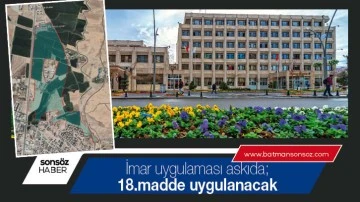 İmar uygulaması askıda