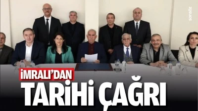 İmralı'dan tarihi &ccedil;ağrı