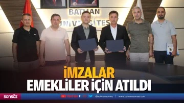 İmzalar, emekliler i&ccedil;in atıldı