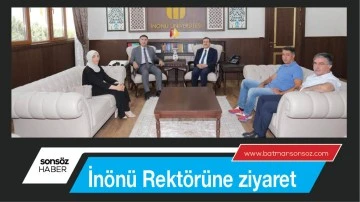 İn&ouml;n&uuml; Rekt&ouml;r&uuml;ne ziyaret