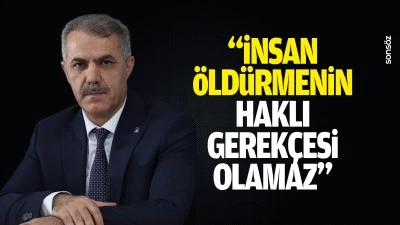 &ldquo;İnsan &ouml;ld&uuml;rmenin haklı gerek&ccedil;esi olamaz&rdquo;