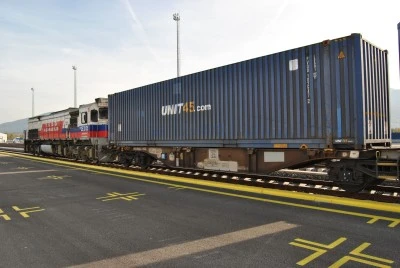 İntermodal terminal Railport'tan ilk tren &ccedil;ıkışı ger&ccedil;ekleşti