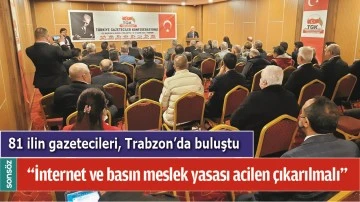 &ldquo;İNTERNET VE BASIN MESLEK YASASI ACİLEN &Ccedil;IKARILMALI&rdquo;
