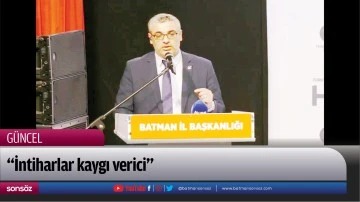 &ldquo;İntiharlar kaygı verici&rdquo;
