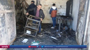 İş yerinde &ccedil;ıkan yangın s&ouml;nd&uuml;r&uuml;ld&uuml;