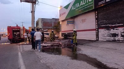 İş yerinde &ccedil;ıkan yangın s&ouml;nd&uuml;r&uuml;ld&uuml;